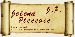 Jelena Plećević vizit kartica